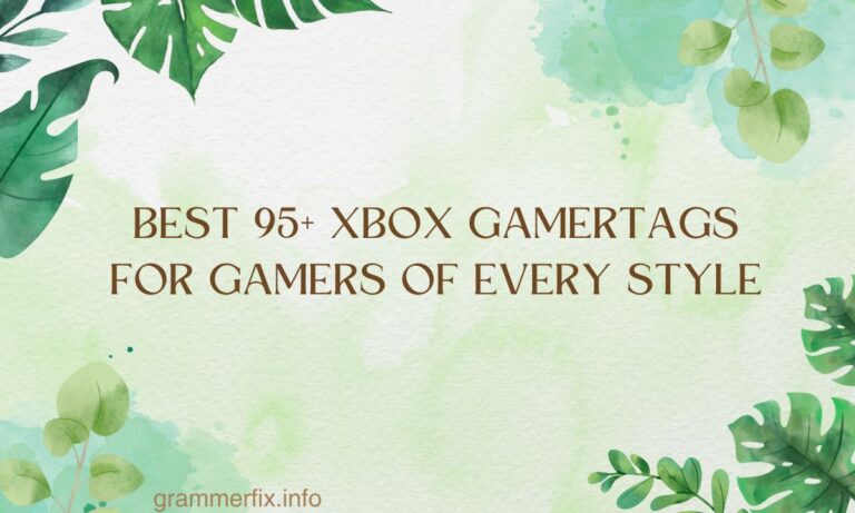 _Best 95+ Xbox Gamertags for Gamers of Every Style